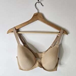 Aerie Real Free Full Coverage Underwire Bra Back Closure Sans Nude 34DD